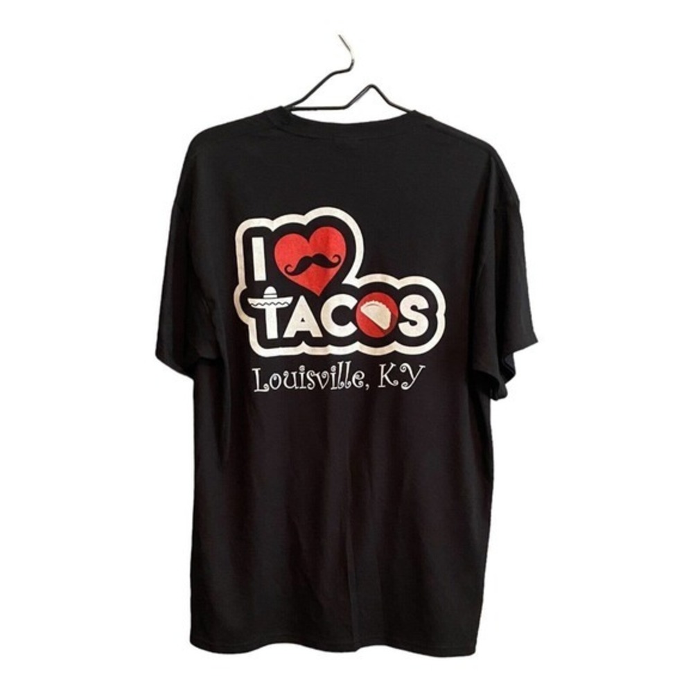 I‎ love Tacos Louisville Ky Black T-Shirt Large Cinco De Mayo